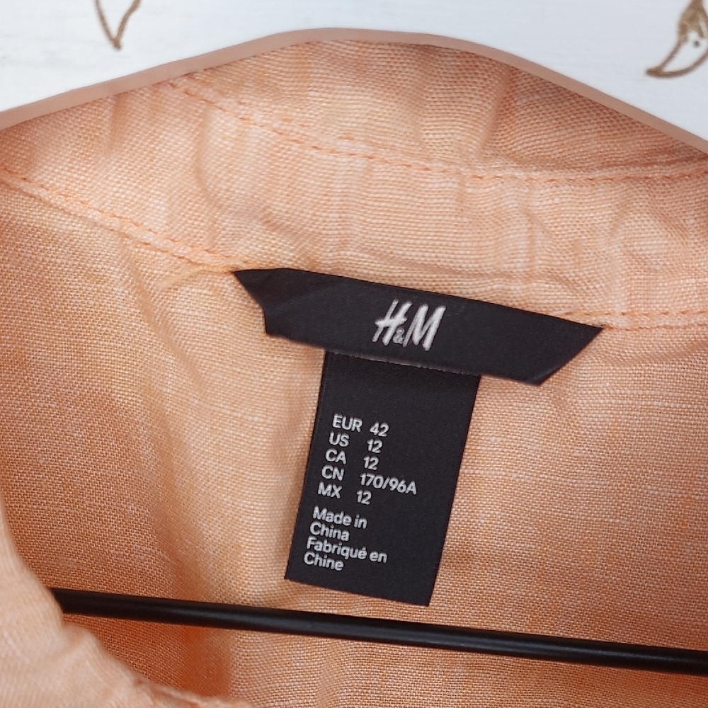 5 For 25! Sleeveless Linen Top, Peach - Picture 3 of 10